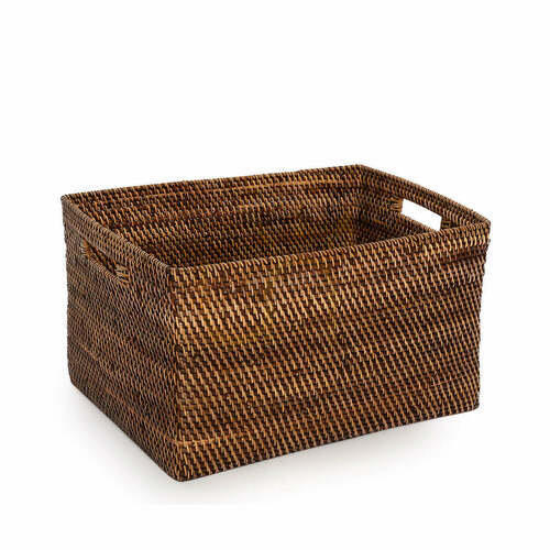 Kontrollera Rottingkorg BAZAR BIZAR Colonial Collection Naturbrun XL