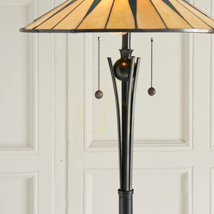 Stående Tiffanylampa Interiors Dark Star flerfärgad 156 cm 64041 small 5