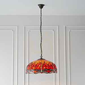Tiffany pendellampa Dragonfly Multicolor Interiors 64082 small 5