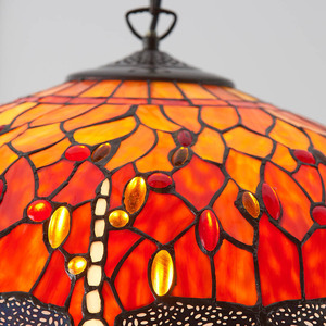Tiffany pendellampa Dragonfly Multicolor Interiors 64082 small 7