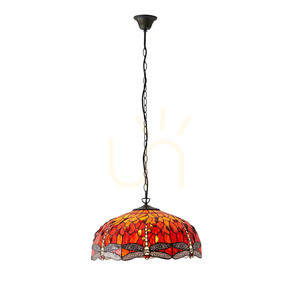 Tiffany pendellampa Dragonfly Multicolor Interiors 64082 small 9