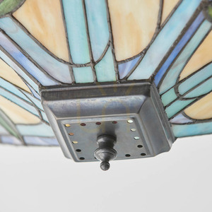 Plafond Interiors Willow Tiffany Multicolor 2xE27 Glas & Stål 35 cm 70699 small 6