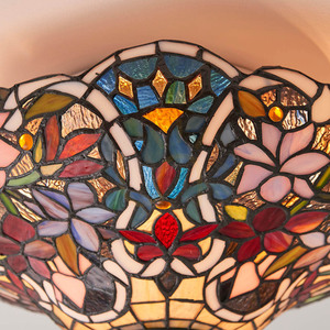 Plafond Tiffany Interiors Sullivan Multicolor 40 cm E27 2-ljus small 1