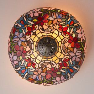 Plafond Tiffany Interiors Sullivan Multicolor 40 cm E27 2-ljus small 7