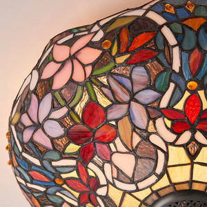 Plafond Tiffany Interiors Sullivan Multicolor 40 cm E27 2-ljus small 8