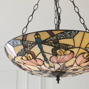 Ashton Tiffany flerfärgad taklampa 111869 Interiors small 6
