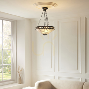 Taklampa Interiors Fargo Tiffany flerfärgad 111870 small 2