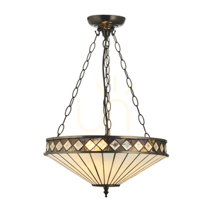 Taklampa Interiors Fargo Tiffany flerfärgad 111870 small 0