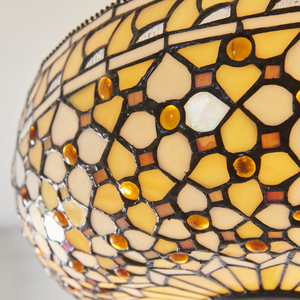 Tiffany taklampa Interiors Multicolor glas stål 3 ljuskällor E27 45 cm 111882 small 5