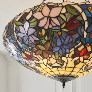 Tiffany taklampa Interiors Sullivan flerfärgad 111887 small 1