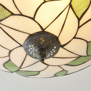 Taklampa Interiors Botanica Tiffany flerfärgad E27 Ø45 cm 3 ljusglas taklampa small 6