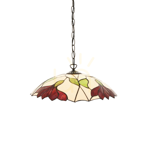 Kontrollera Pendellampa Tiffany Multicolor Interiors 112246