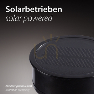 LEKU-SOL Trädgårdslampa 19102-18 Svart 3xLED small 5
