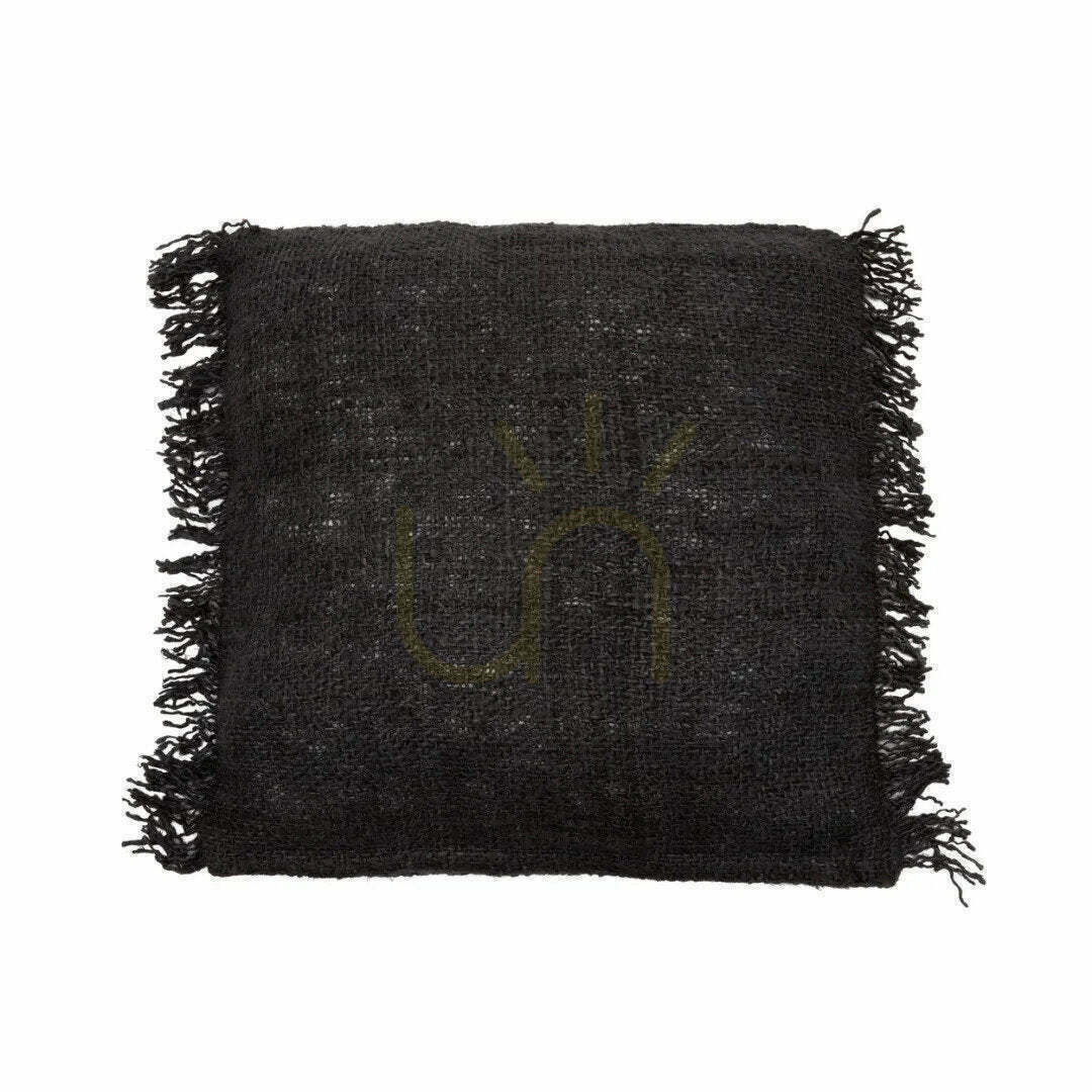 Kontrollera Kuddfodral BAZAR BIZAR Oh My Gee Collection Svart Marin 60x60 Kuddfodral BAZAR BIZAR Oh My Gee Collection Svart Marin 60x60