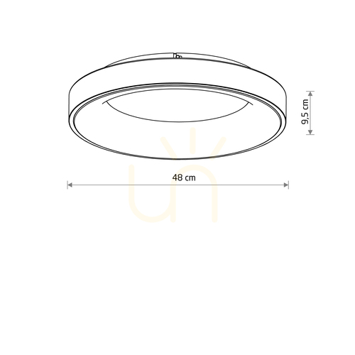 Kontrollera Plafond NIKKI ROUND LED 12365 Nowodvorski