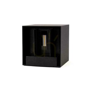 V-TAC 9 W LED COB solcellsdriven vägglampa, justerbar, svart fyrkantig, 15 x 15 cm, IP65, VT-11109, 4000 K, 860 lm small 1