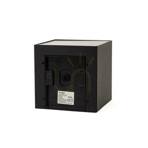 V-TAC 9 W LED COB solcellsdriven vägglampa, justerbar, svart fyrkantig, 15 x 15 cm, IP65, VT-11109, 4000 K, 860 lm small 3