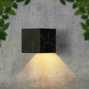 V-TAC 9 W LED COB solcellsdriven vägglampa, justerbar, svart fyrkantig, 15 x 15 cm, IP65, VT-11109, 4000 K, 860 lm small 8