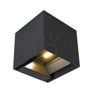 V-TAC 9 W LED COB solcellsdriven vägglampa, justerbar, svart fyrkantig, 15 x 15 cm, IP65, VT-11109, 4000 K, 860 lm small 0
