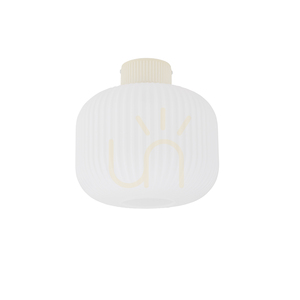 Nowodvorski AURORA 11970 beige taklampa i glas E27 25 cm small 2