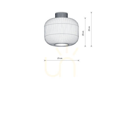Kontrollera Nowodvorski AURORA 11970 beige taklampa i glas E27 25 cm