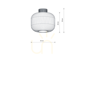 Nowodvorski AURORA 11970 beige taklampa i glas E27 25 cm small 5