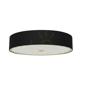 Plafond Zalindro Open Design Highlights vit svart guld Ø745 mm 6 ljuskällor E27 small 0