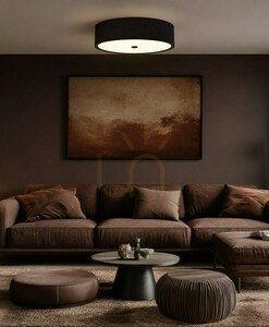 Plafond Zalindro Open Design Highlights vit krom svart 6 ljuspunkter 745 mm E27 small 1
