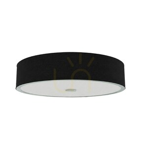 Plafond Zalindro Open Design Highlights vit krom svart 6 ljuspunkter 745 mm E27 small 0