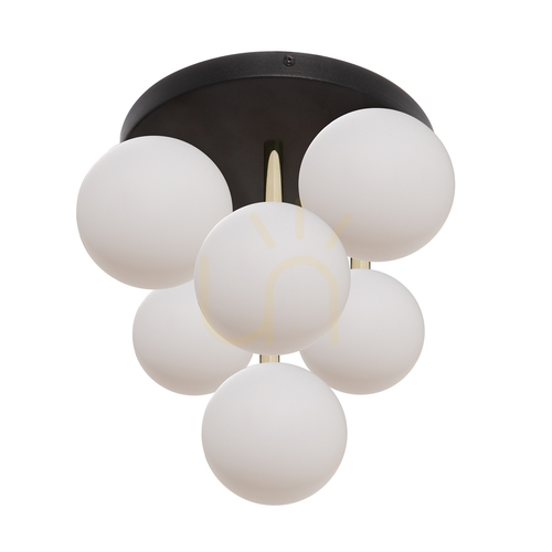 Kontrollera ALI 5646 Svart taklampa, 7xG9