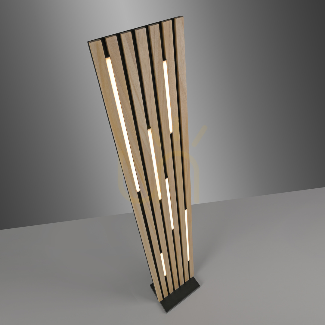 Kontrollera Q-AKUSTIK 822-79 Golvlampa i trä med 1 LED-lampa Q-AKUSTIK 822-79 Golvlampa i trä med 1 LED-lampa