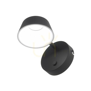 Vägglampa Timo Open Design Highlights vit svart LED 6W 3000K IP20 small 2