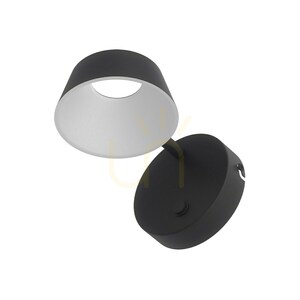 Vägglampa Timo Open Design Highlights vit svart LED 6W 3000K IP20 small 4