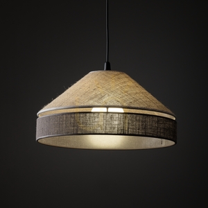 Eliss svart jute-pendellampa 1 Xe27 small 2