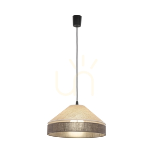 Eliss svart jute-pendellampa 1 Xe27 small 5