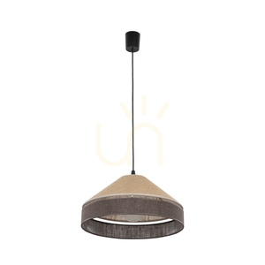 Eliss svart jute-pendellampa 1 Xe27 small 6