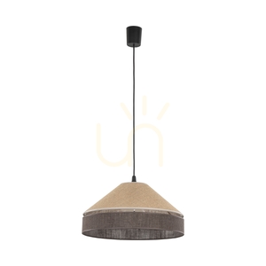 Eliss svart jute-pendellampa 1 Xe27 small 0