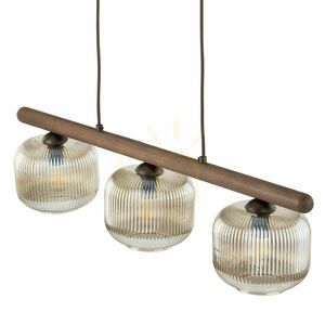 Salvia Brown taklampa, 3 Xe14 small 3