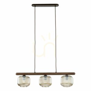 Salvia Brown taklampa, 3 Xe14 small 6