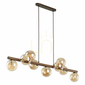 Estera hänglampa i valnötsträ och bärnsten, 9 Xg9 small 4
