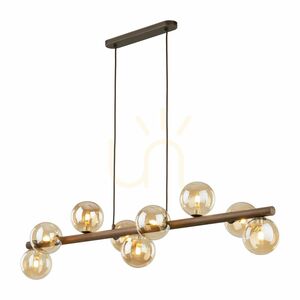 Estera hänglampa i valnötsträ och bärnsten, 9 Xg9 small 5