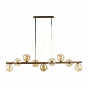 Estera hänglampa i valnötsträ och bärnsten, 9 Xg9 small 8