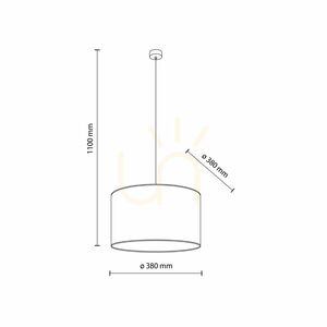 Vellum taklampa 1 Xe27  380 small 8