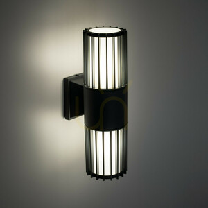 Ribo Gray vägglampa IP54 2 XE27 small 2