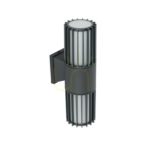 Ribo Gray vägglampa IP54 2 XE27 small 3