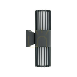 Ribo Gray vägglampa IP54 2 XE27 small 4
