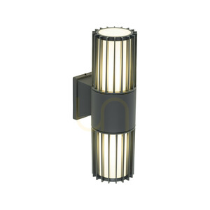 Ribo Gray vägglampa IP54 2 XE27 small 6