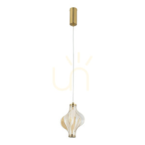 Elva Brass 8 W LED-pendellampa small 0