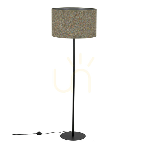 Kontrollera Vellum Black flerfärgad golvlampa 1 Xe27