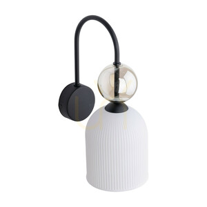 Sophia Cognac vit vägglampa 1 Xe14 small 6